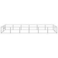 Dog Kennel Silver 12 m² Steel