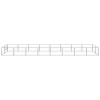 Dog Kennel Silver 16 m² Steel