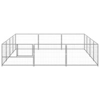 Dog Kennel Silver 12 m² Steel