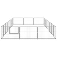 Dog Kennel Silver 24 m² Steel