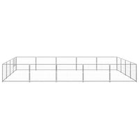 Dog Kennel Silver 20 m² Steel