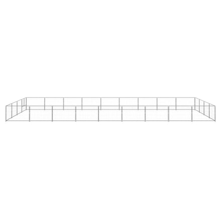 Dog Kennel Silver 36 m² Steel