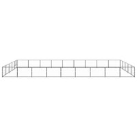 Dog Kennel Black 45 m² Steel