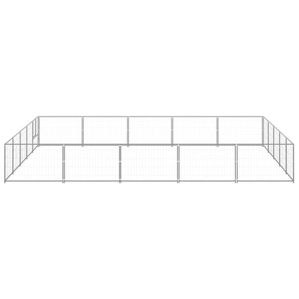 Dog Kennel Silver 25 m² Steel