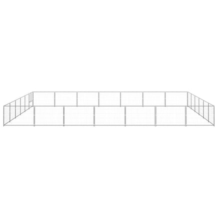 Dog Kennel Silver 42 m² Steel