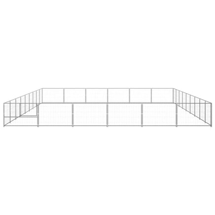 Dog Kennel Silver 54 m² Steel