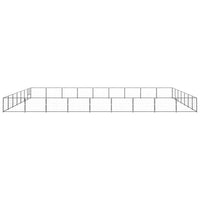 Dog Kennel Black 63 m² Steel
