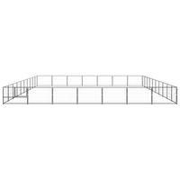 Dog Kennel Black 70 m² Steel