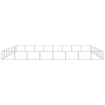 Dog Kennel Silver 56 m² Steel
