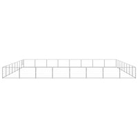 Dog Kennel Silver 64 m² Steel