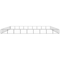 Dog Kennel Black 81 m² Steel