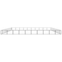 Dog Kennel Black 100 m² Steel