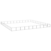 Dog Kennel Silver 100 m² Steel