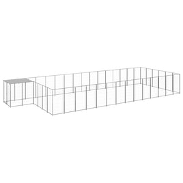 Dog Kennel Silver 26.62 m² Steel