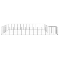 Dog Kennel Silver 30.25 m² Steel