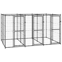 Outdoor Dog Kennel Steel 7.26 m²