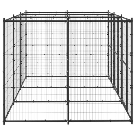 Outdoor Dog Kennel Steel 7.26 m²