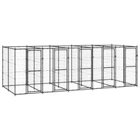 Outdoor Dog Kennel Steel 12.1 m²
