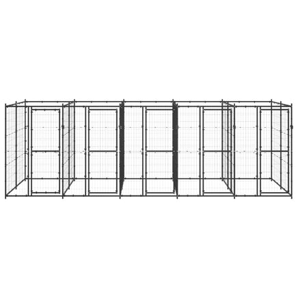 Outdoor Dog Kennel Steel 12.1 m²