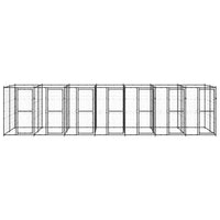 Outdoor Dog Kennel Steel 16.94 m²