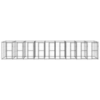 Outdoor Dog Kennel Steel 21.78 m²