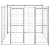 Outdoor Dog Kennel Galvanised Steel 4.84 m²