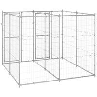 Outdoor Dog Kennel Galvanised Steel 4.84 m²