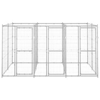 Outdoor Dog Kennel Galvanised Steel 7.26 m²