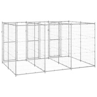 Outdoor Dog Kennel Galvanised Steel 7.26 m²