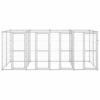 Outdoor Dog Kennel Galvanised Steel 9.68 m²