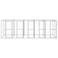 Outdoor Dog Kennel Galvanised Steel 12.1 m²