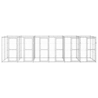 Outdoor Dog Kennel Galvanised Steel 14.52 m²