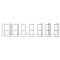 Outdoor Dog Kennel Galvanised Steel 16.94 m²