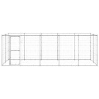 Outdoor Dog Kennel Galvanised Steel 12.1 m²