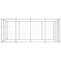 Outdoor Dog Kennel Galvanised Steel 14.52 m²
