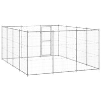 Outdoor Dog Kennel Galvanised Steel 14.52 m²