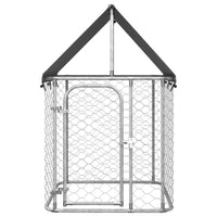 Outdoor Dog Kennel with Roof 100x100x150 cm