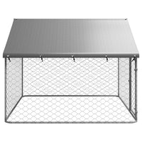 Outdoor Dog Kennel with Roof 200x200x150 cm