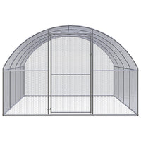 Outdoor Chicken Coop 3x4x2 m Galvanised Steel