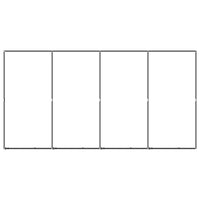 Outdoor Dog Kennel Steel 7.37 m²