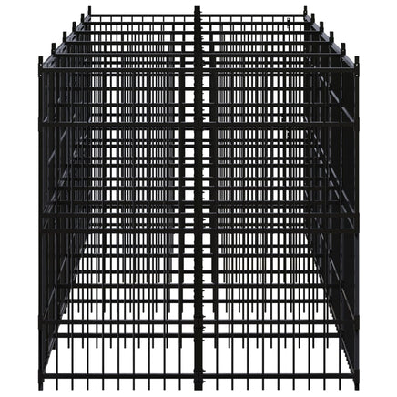 Outdoor Dog Kennel Steel 9.22 m²