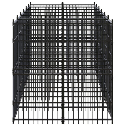 Outdoor Dog Kennel Steel 11.06 m²