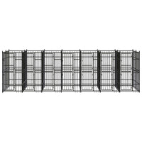 Outdoor Dog Kennel Steel 12.9 m²