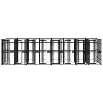 Outdoor Dog Kennel Steel 14.75 m²
