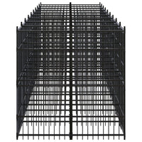 Outdoor Dog Kennel Steel 16.59 m²