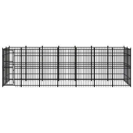 Outdoor Dog Kennel Steel 12.9 m²