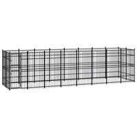 Outdoor Dog Kennel Steel 14.75 m²