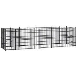 Outdoor Dog Kennel Steel 14.75 m²