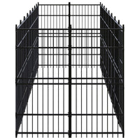 Outdoor Dog Kennel Steel 16.59 m²