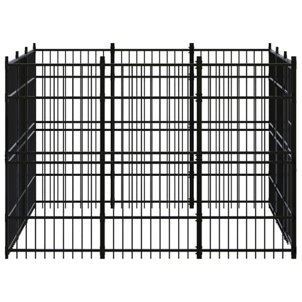 Outdoor Dog Kennel Steel 8.29 m²